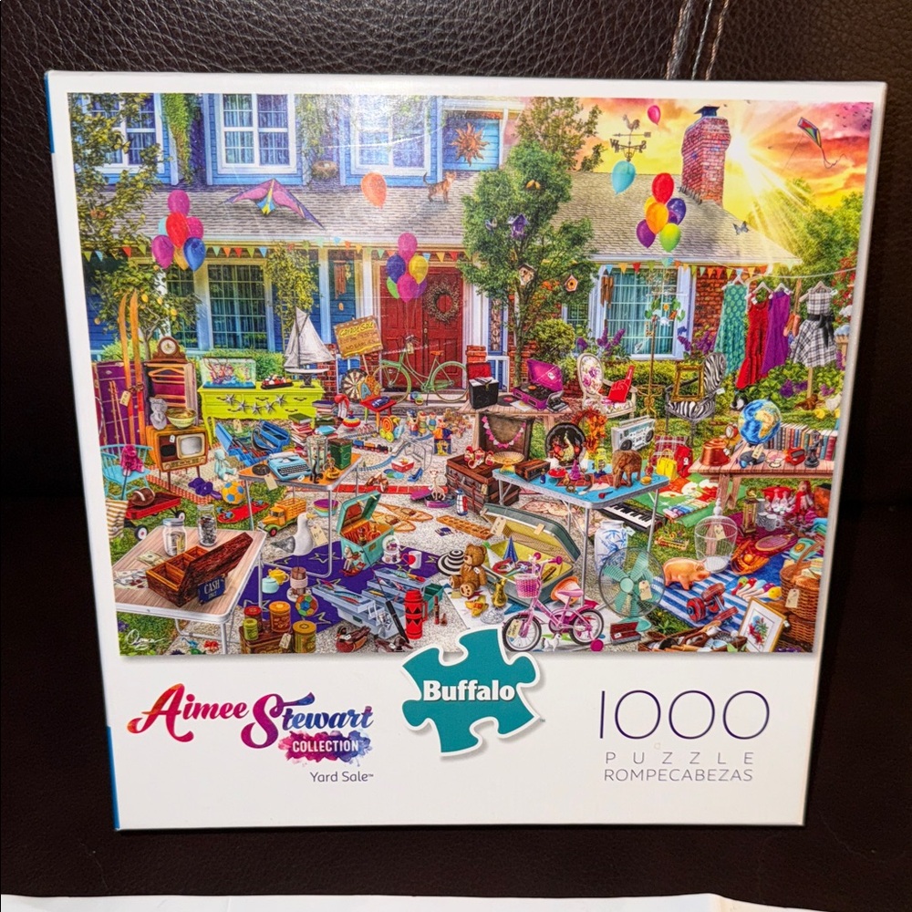 Buffalo Games 1000-Piece Puzzle - Colorful Yard Sale